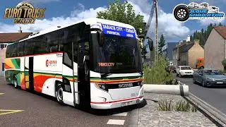 ETS2 | Extreme Roads in Grand Utopia NA! | Scania Touring Bus Trip