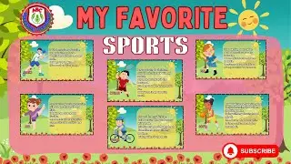 My Favorite Sports | Easy English Speaking Practice for Kids | Talk About Sports in Simple Sentences