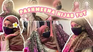 Styling Pashmeena in different ways ￼🌸||￼ hijab tutorial🌷|Modesty with joy 🌸