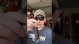 Chillin outside with my favorite cigar, the Dont Tread On Me. #cigars #DTOM
