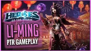 Heroes of the Storm: Li-Ming Gameplay - Arcane Orb Annihilation Build! [PTR] [Hots]