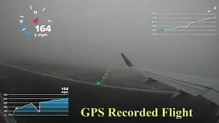 4K GoPro GPS Takeoff Speed & Altitude - EMB 175  -  LGA - Delta Airlines