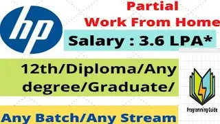 hp Technical support job || Inter/Degree with good communication skills || Work from home  Jobs