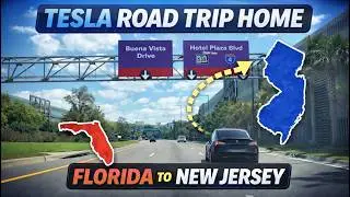 Epic 1,100-Mile Tesla Road Trip Home: Florida to New Jersey in a Tesla Model Y