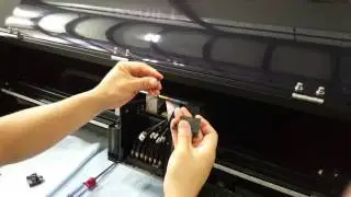 Replacing the Dampers UVx60 or UVx90 Printer