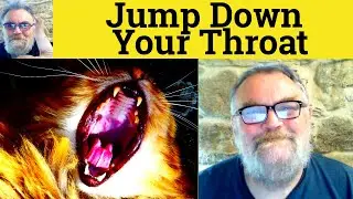 🔵 Jump Down Your Throat Meaning and Examples, C2 English Vocabulary IELTS CAE CPE