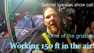 Gabriel Iglesias show call! Fed ex forum. 150 ft in the air&hellip;