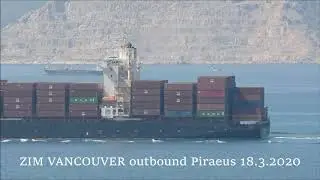 ZIM VANCOUVER outbound Piraeus