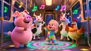 Boom Farm Bus Melody! 🚜🚌 | Fun Farm Bus Song for Kids | Sing-Along Adventure