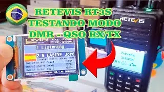 RETEVIS RT3S  DMR - TESTES QSO COM HOTSPOT MMDVM