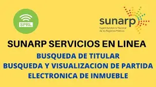 Sunarp consulta de títulos de propiedad - búsqueda de inmuebles del titular y  partida electrónica