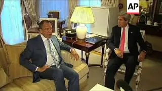 US Sec of State Kerry discusses Syria with Russia Foreign Minister Lavrov
