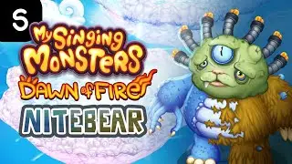 (Animated) NITEBEAR on CLOUD ISLAND - My Singing Monsters: Dawn of Fire