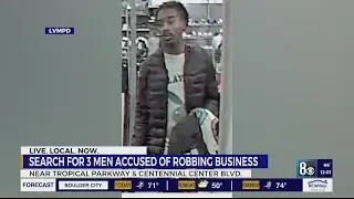 Las Vegas police search for 3 suspects in northwest valley armed robbery