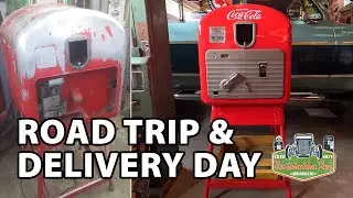 VMC 27 Coca Cola Pop Machine Delivery and Man Cave Tour