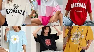 Oversized t-shirt designs | Baggy T-shirts | Women Tshirt | style tips | new fashion | trending