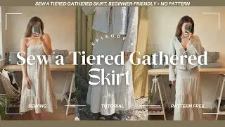 Sew a Tiered Gathered Skirt Using Just Your Measurements | Sunday Sewing Club Ep. 4