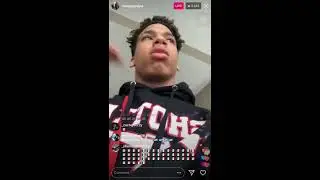 NLE CHOPPA LOOKING HIGH ASF ON IG LIVE