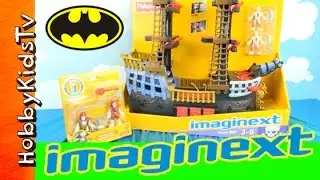 Imaginext SKELETON Pirate Ship Toy Review with HobbyKids