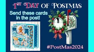 1st Day of POSTMAS Winter MULTI FANCY FOLD CARD Tutorial