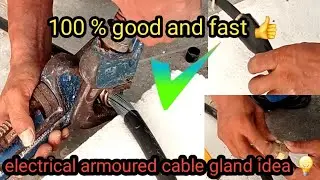 Electrical armoured cable gland idea 💡100% good and fast by tmtechnical 