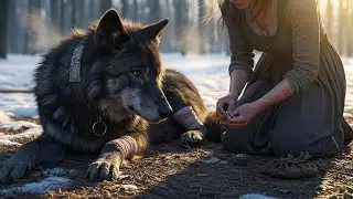 O lobo manco que ela curou tinha um colar real — e ninguém imaginava quem ele realmente era.