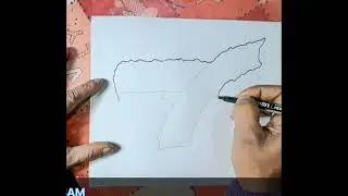 Assam Map/Easy Trick/Easy Mehod/Gyanjyoti Assam