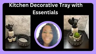 Dollar Tree Mirror Tray with Kitchen Essentials | Craft Your Stash #dollartree #diy  #homedecor