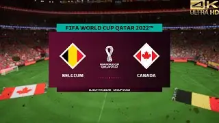 FIFA 23 World Cup QATAR 2022 - Belgium vs. Canada [4K ULTRA HD | GODLIKE QUALITY]