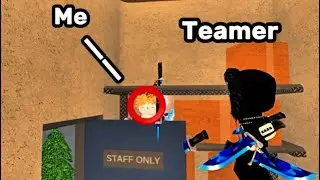 TROLLING TEAMERS WITH SMALL AVATAR ( murder mystery 2)