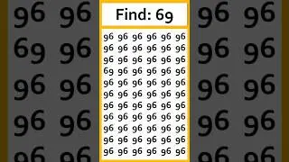 This Puzzle Has a Hidden Number 69. Can You See It?#spotthenumber