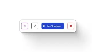 social icon list with hover effect Tutorial | Sami Ali