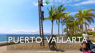 In Search of Reason, Sergio Bustamante sculpture on the Puerto Vallarta Malecon