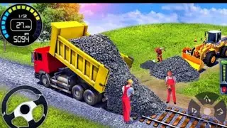  Railroad Builder Simulator 3D - HighwayExcavator Construction JCB - AndroidGamePlay
