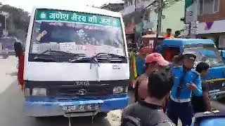Motorcycle accident at Chabahil.