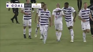 Goal: Cameron Lancaster heads one in from distance