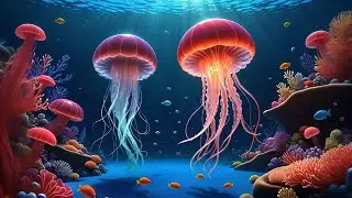 Seven Jellyfish Glow in the Deep | Ocean Song for Kids | Nursery Rhymes and Toddler Learning