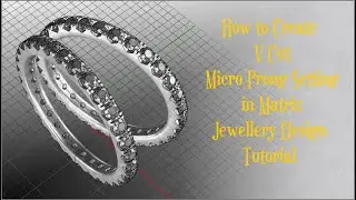 HOW TO CREATE V CUT MICRO PRONG SETTING || #MICROPRONG  SITTING || JEWELRY DESIGN TUTORIAL VIDEOS🎥