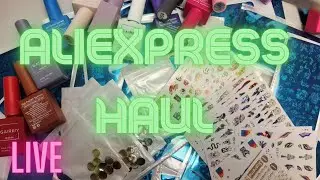 Live AliExpress Nail Art Haul | New Stamping Plate
