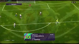 Ronaldinho Ga&uacute;cho  ➦  Weaker foot first-time shot against Germany  |  Matchday
