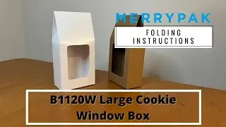 B1120W Large Cookie Window Box Folding Instructions