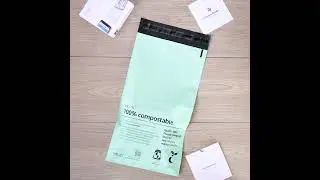 Compostable Mint Green Postal Mailers Product Reel by NEON (Australian Certified Home-Compostable)