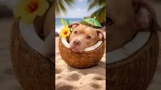 Chappo is a coconut 🥥 #pitbull #doggielife #dog #puppy #pittienation #americanbully #puppylife #dogs