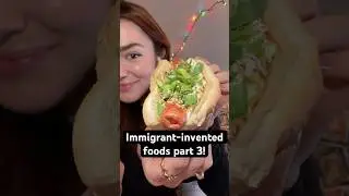 eating foods invented by immigrants pt 3! #immigrants #hotdog #icecream #nycfood #immigrantrights