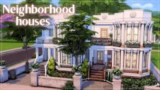 Соседские дома🏡🏡│Строительство│Neighborhood houses│SpeedBuild│NO CC [The Sims 4]