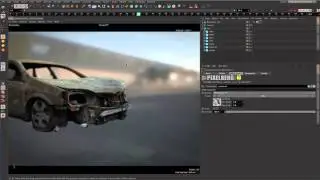 BurnedCarWreck Model preview with Pixelberg