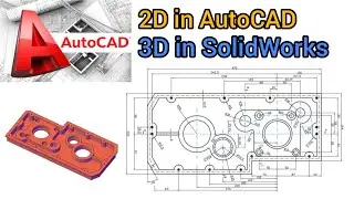 Mechanical 2D drawing in AutoCAD | Mechanical 3D design in Solidworks #design #solidworks