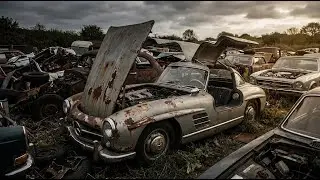Restoring an Abandoned Mercedes-Benz 300 SL Gullwing From Severe Damage to Brand New Condition