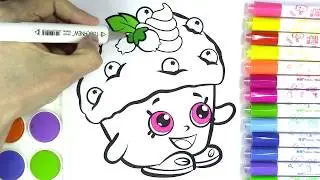 How to Draw Shopkins Coloring Pages Season 1 Mini Muffin and Breaky Crunch