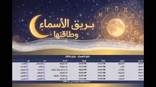 جدول خلو المسار القمري لشهر يناير 2026